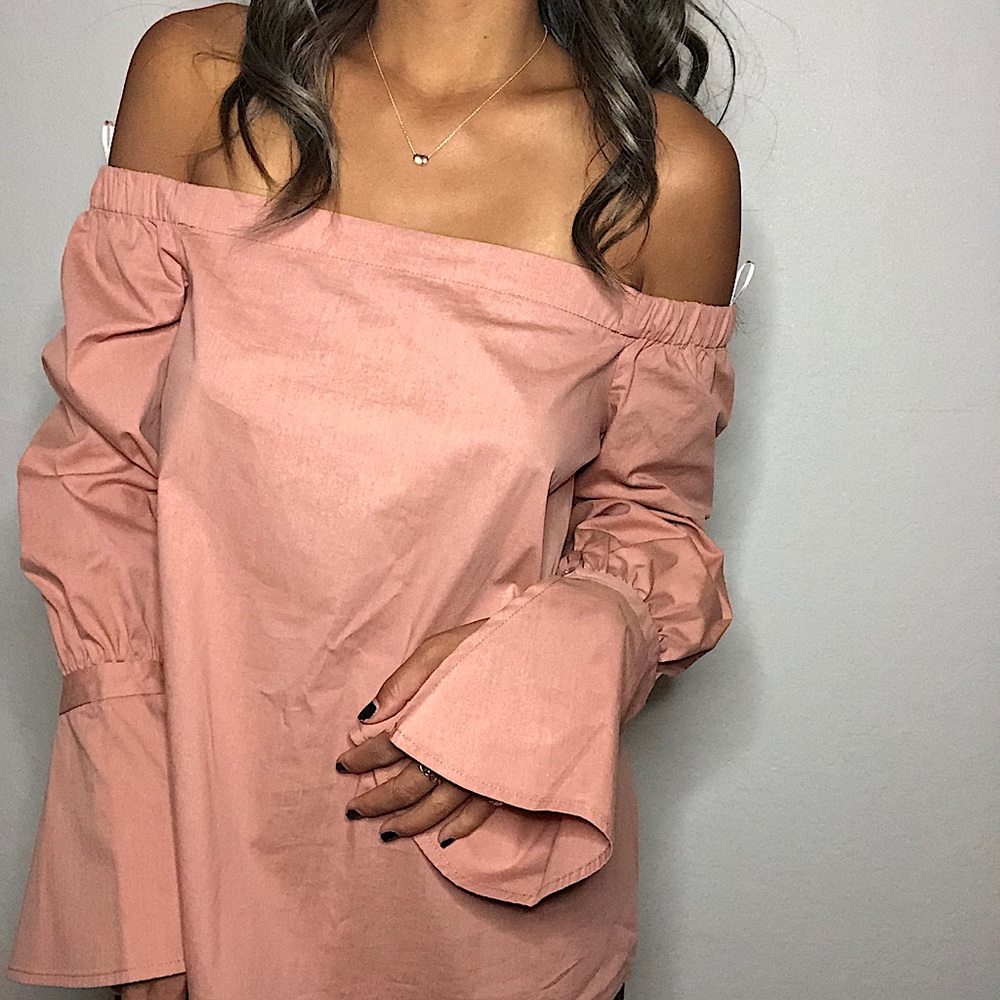 off the shoulder blouse from Bobeau
